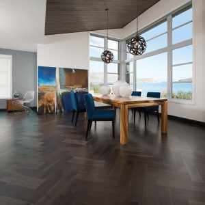 Knotty Walnut Solid Mirage 4-1/4" Charcoal